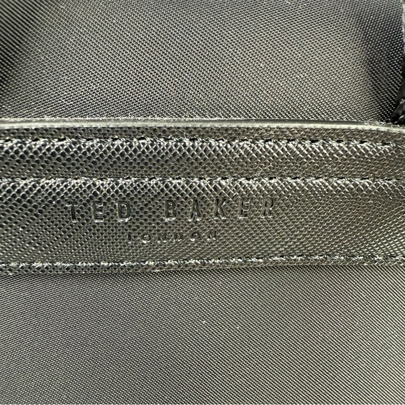 Ted Baker Backpack Black Nylon‎ Rucksack Gold Accent Drawstring Brand New - Picture 6 of 16